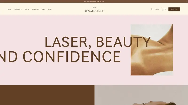Homepage of renaissancespa.co.nz