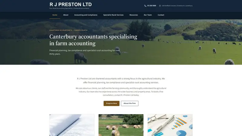 Homepage of rjpreston.co.nz