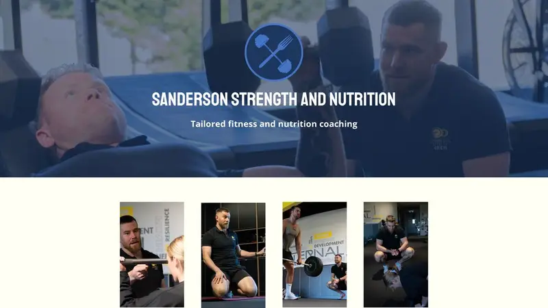 Homepage of sandersonstrength.co.nz