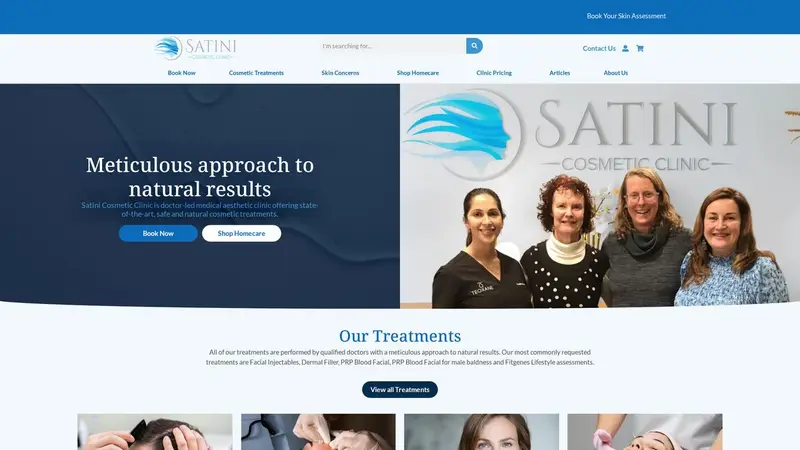 Homepage of satini.co.nz