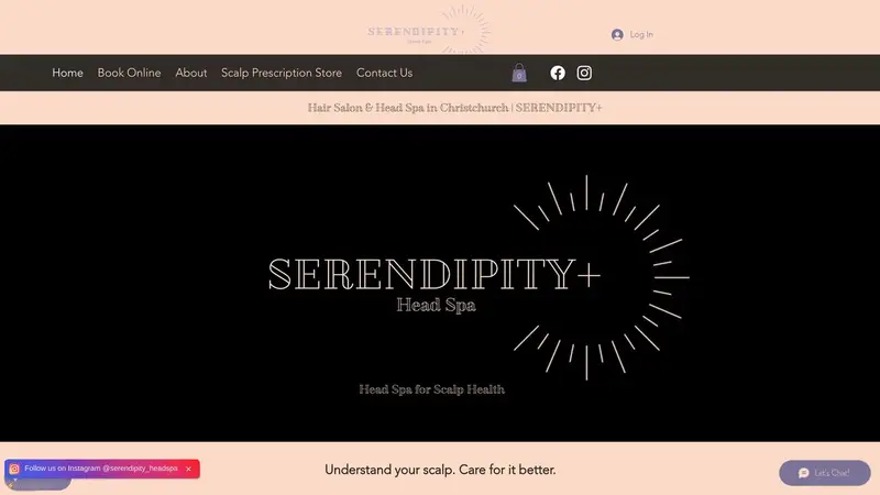 Homepage of serendipity-plus.nz