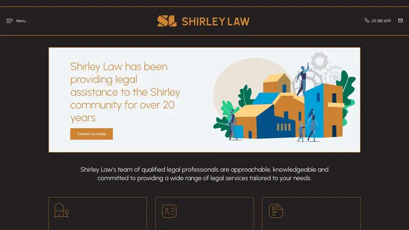 Homepage of shirleylaw.co.nz