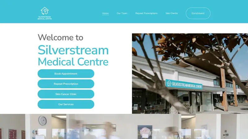Homepage of silverstreammedicalcentre.co.nz