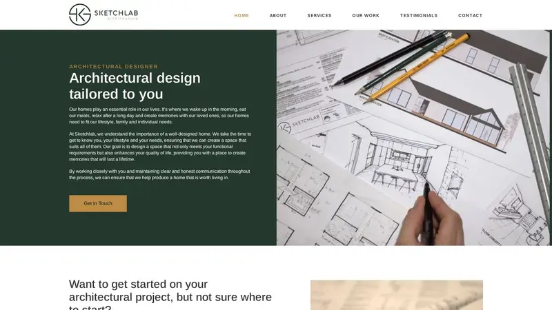 Homepage of sketchlab.co.nz