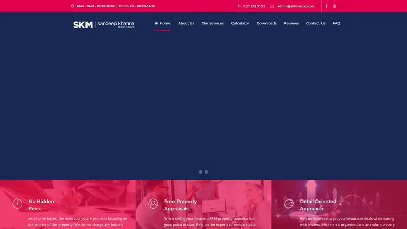 Homepage of skfinance.co.nz