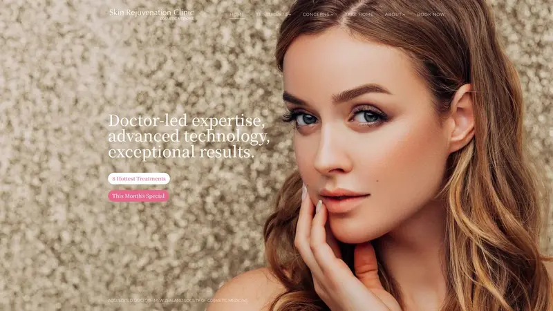 Homepage of skinrejuvenationclinic.co.nz