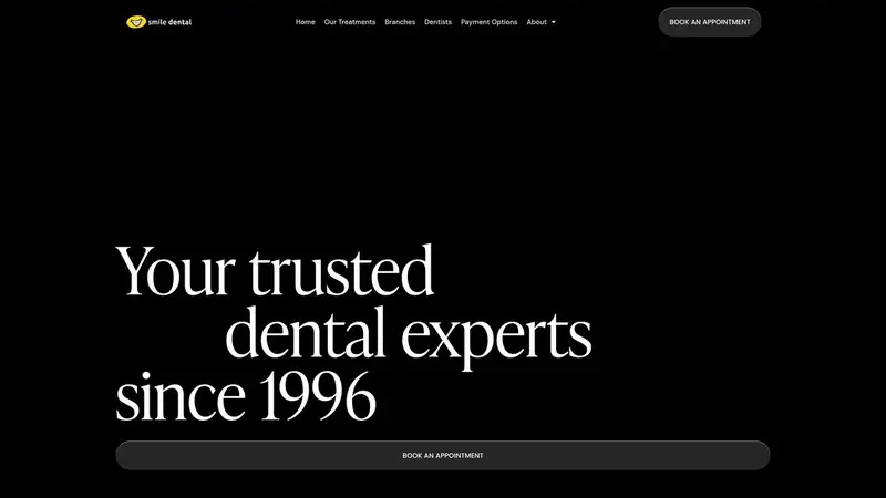 Homepage of smiledental.co.nz