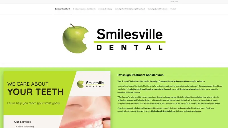 Homepage of smilesville.co.nz