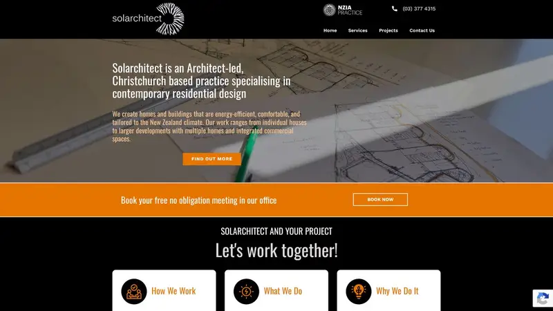Homepage of solarchitect.co.nz