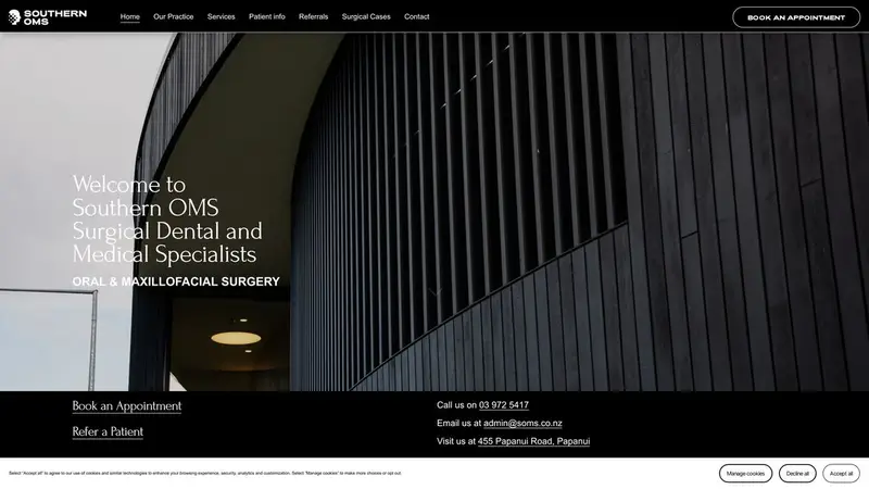 Homepage of soms.co.nz