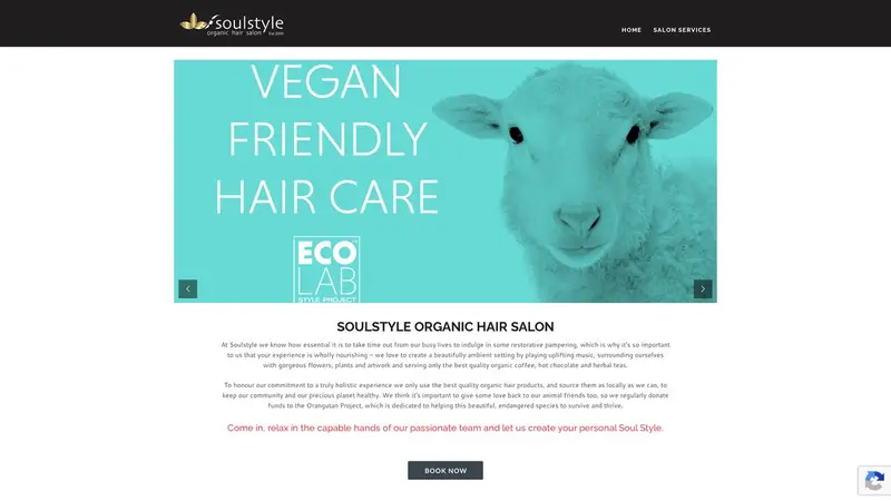 Homepage of soulstylehair.nz