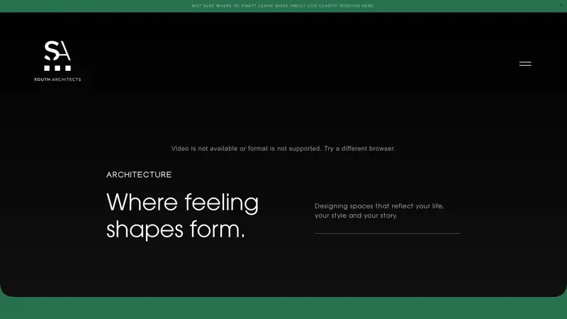 Homepage of southarchitects.co.nz