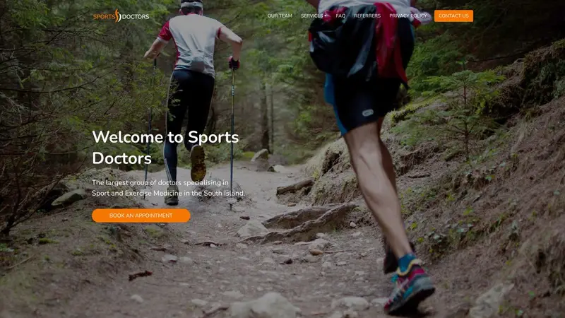 Homepage of sportsdoctors.co.nz