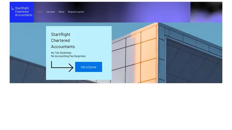 Homepage of startrightaccounting.co.nz