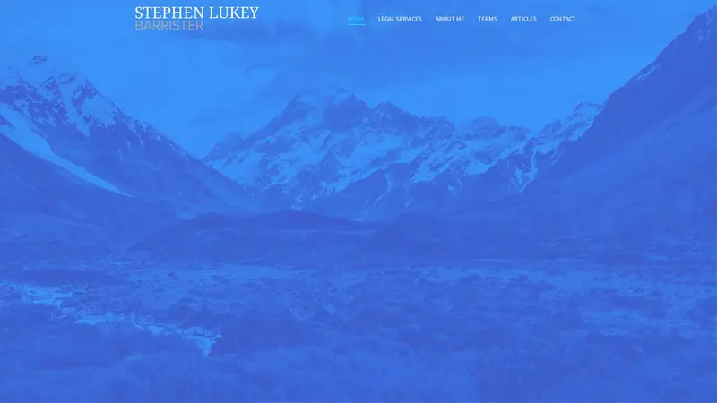 Homepage of stephenlukey.co.nz