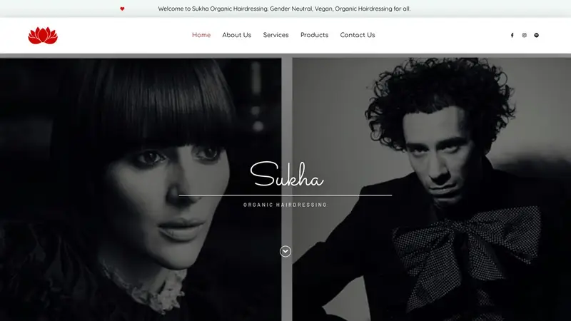 Homepage of sukha.co.nz