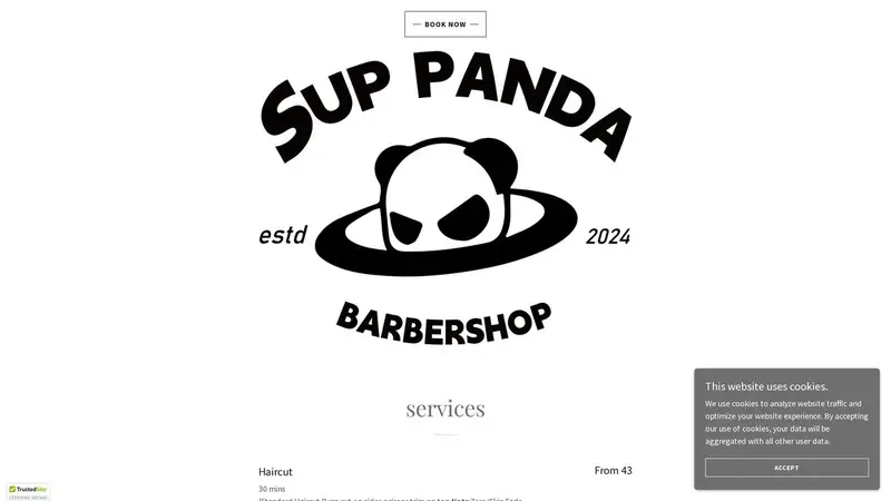 Homepage of suppanda.co.nz