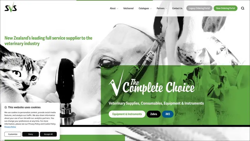 Homepage of svs.co.nz