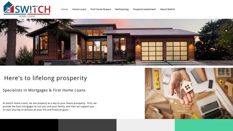 Homepage of switchhomeloans.co.nz