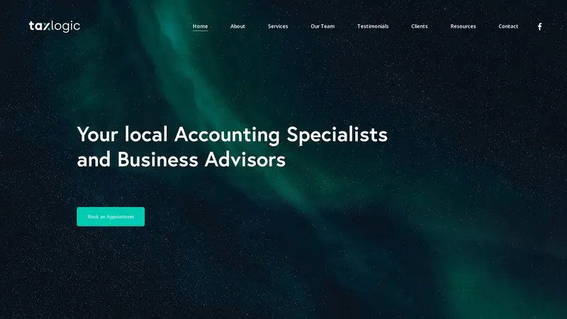 Homepage of taxlogic.co.nz