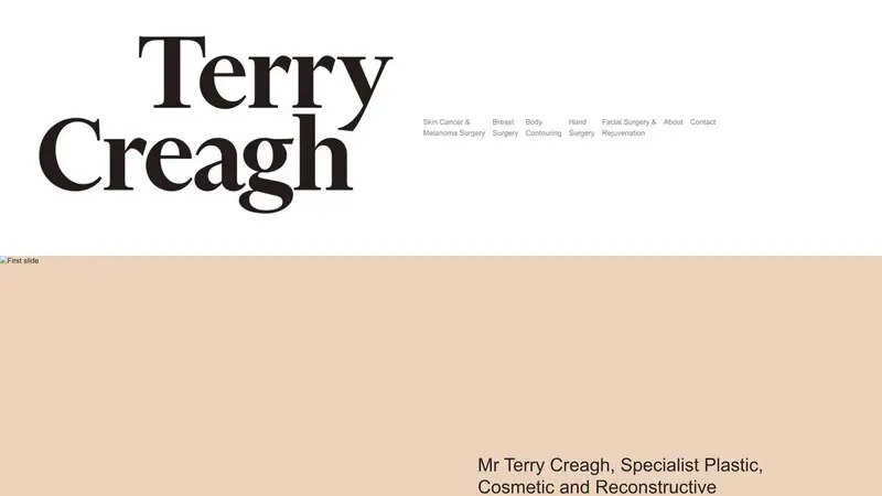Homepage of terrycreagh.co.nz