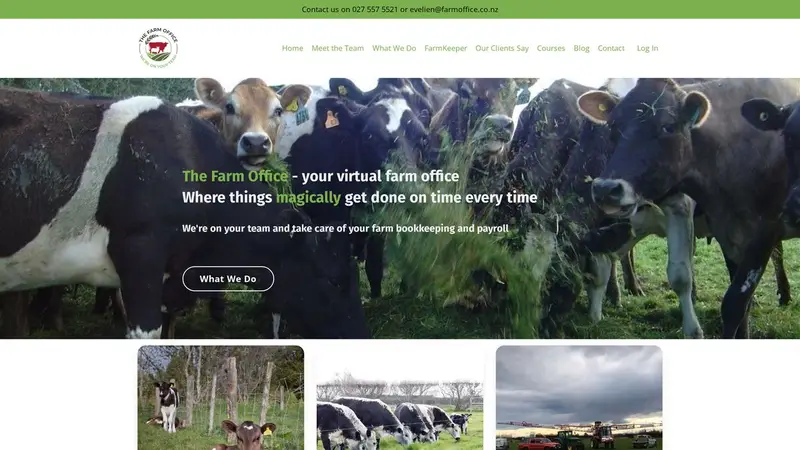 Homepage of thefarmoffice.co.nz