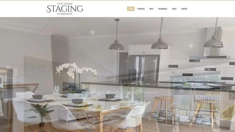 Homepage of thehomestagingcompany.co.nz