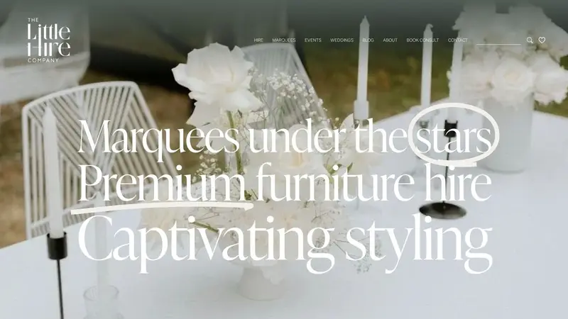 Homepage of thelittlehirecompany.co.nz