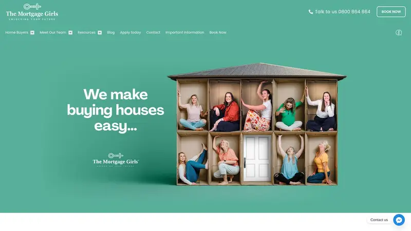 Homepage of themortgagegirls.co.nz