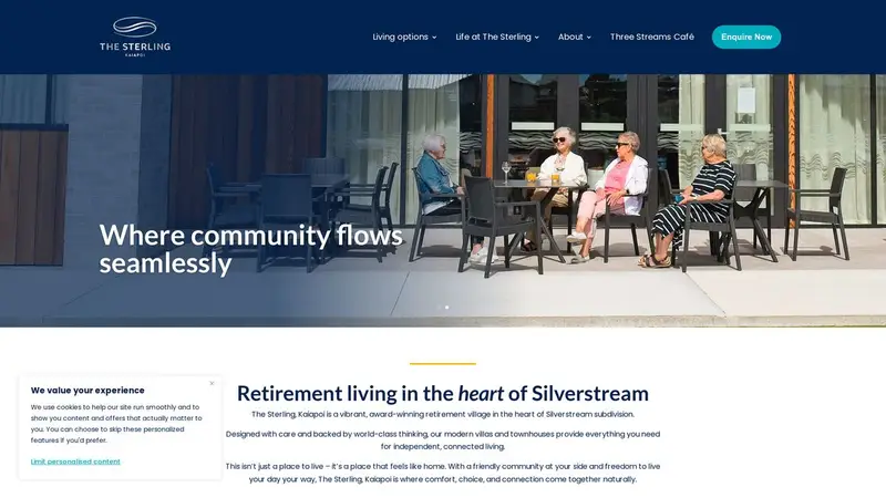 Homepage of thesterling.co.nz