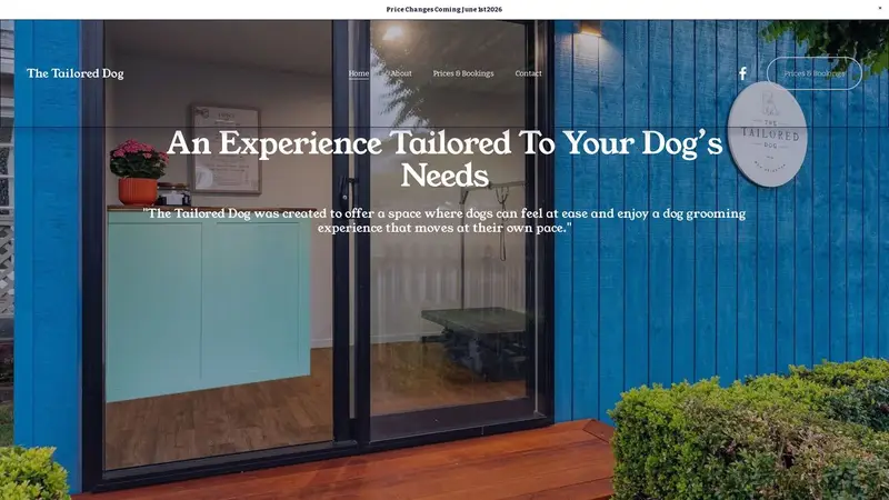 Homepage of thetailoreddog.co.nz