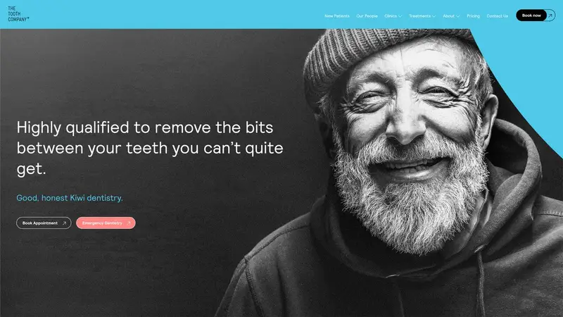 Homepage of thetoothcompany.co.nz