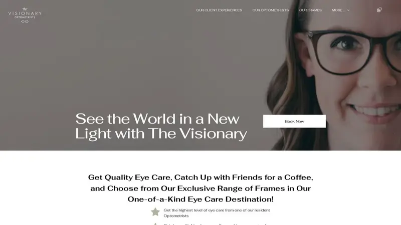 Homepage of thevisionary.co.nz