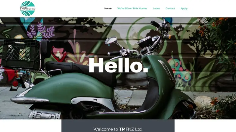Homepage of tmfnz.co.nz