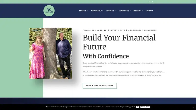 Homepage of totalwealth.co.nz
