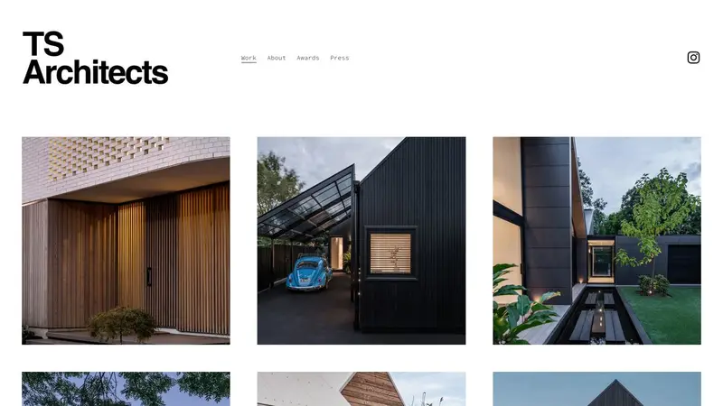 Homepage of tsarchitects.nz
