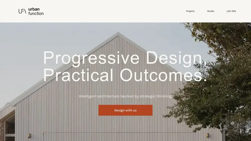 Homepage of urbanfunction.co.nz