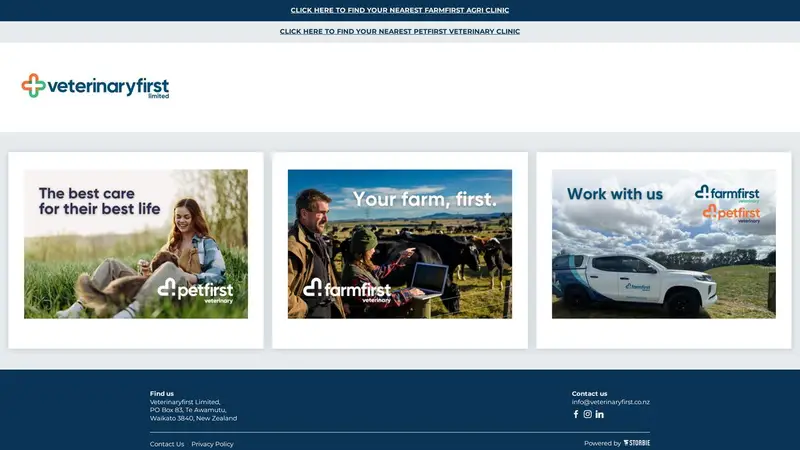 Homepage of vetent.co.nz
