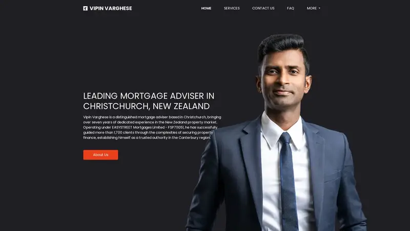 Homepage of vipinvarghese.co.nz