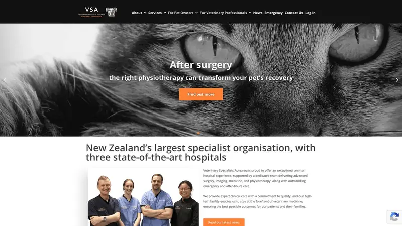 Homepage of vsahospital.co.nz