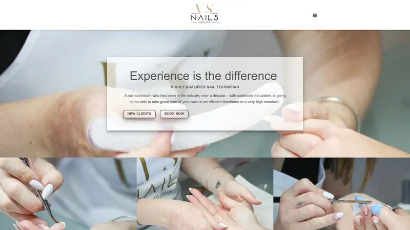 Homepage of vsnails.co.nz