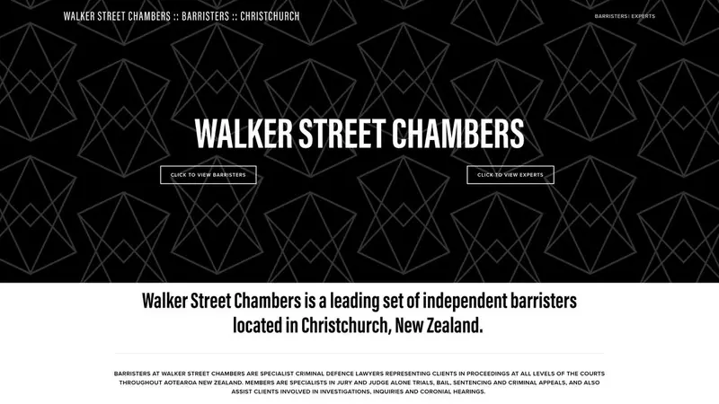 Homepage of walkerstreet.co.nz