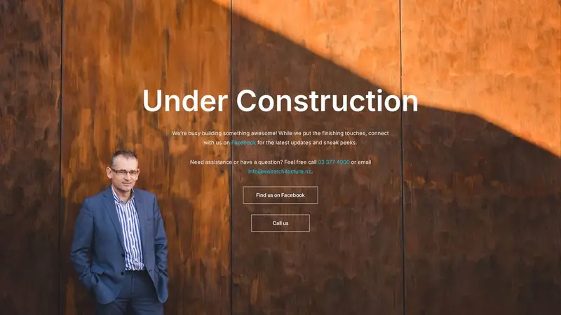 Homepage of weirarchitecture.nz