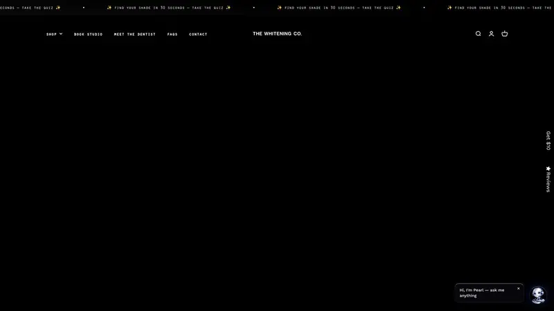 Homepage of whiteningco.nz