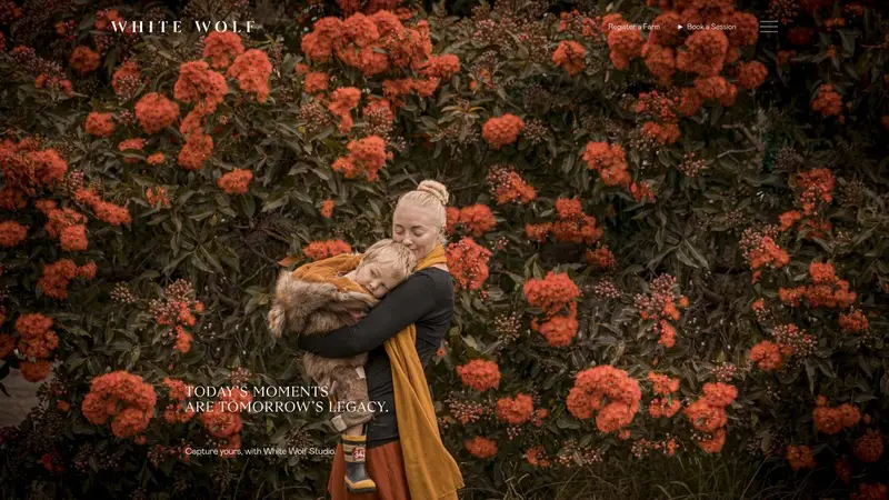 Homepage of whitewolf.nz
