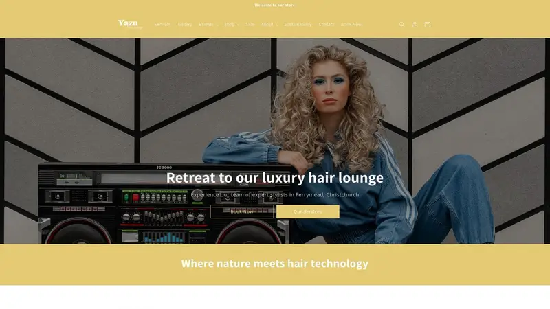 Homepage of yazu.co.nz
