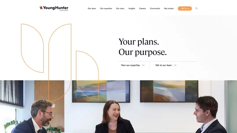 Homepage of younghunter.co.nz