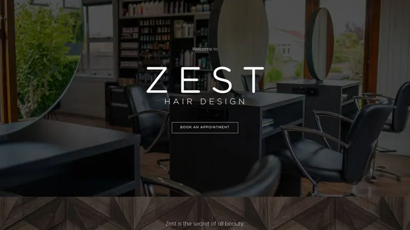 Homepage of zesthd.co.nz