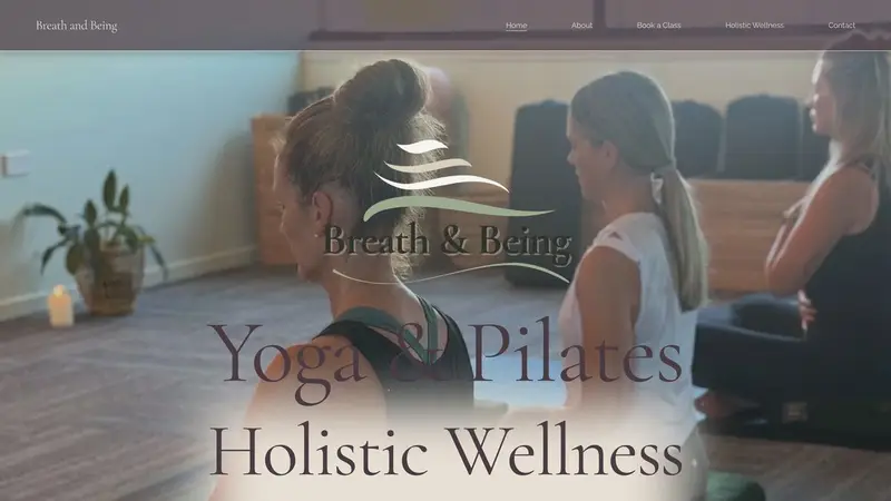 Homepage of breathbeingstudio.com