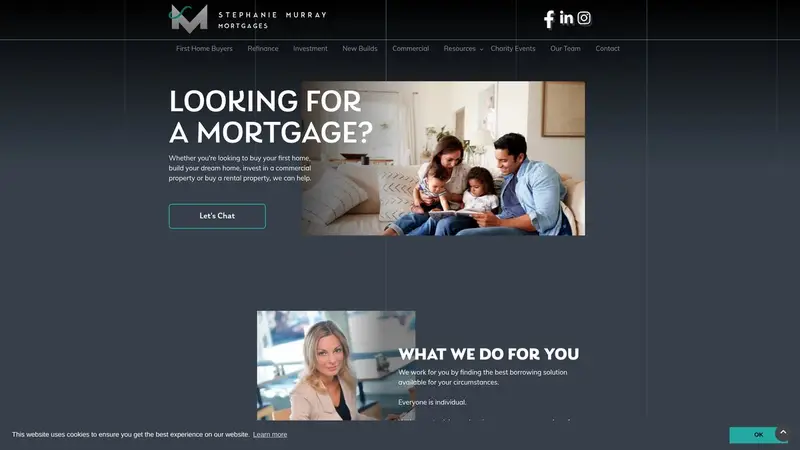 Homepage of stephaniemurray.mortgage
